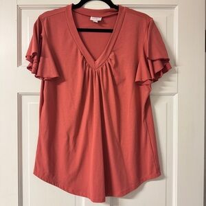 LuLaRoe • Susie Ruffle Sleeve Top